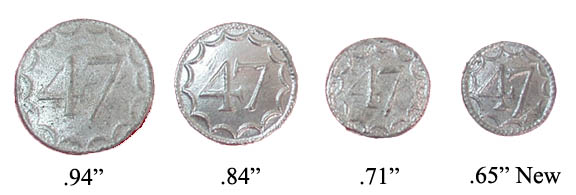 47th Regt Buttons